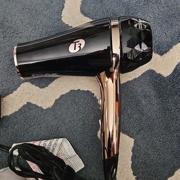 T3 Black and Rose Gold Hair Dryer - Picture 1 of 7